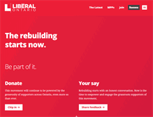 Tablet Screenshot of ontarioliberal.ca
